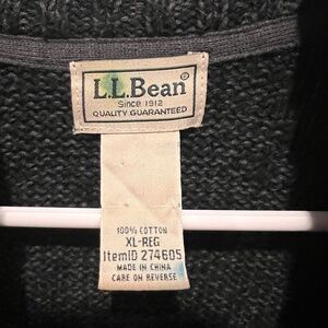 LL Bean Mens sweater XL 100% cotton